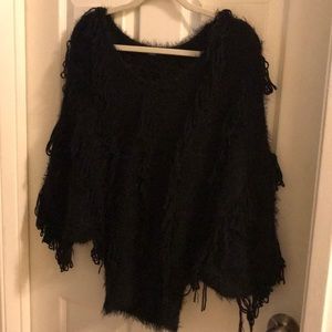 Blk fluffy sweater